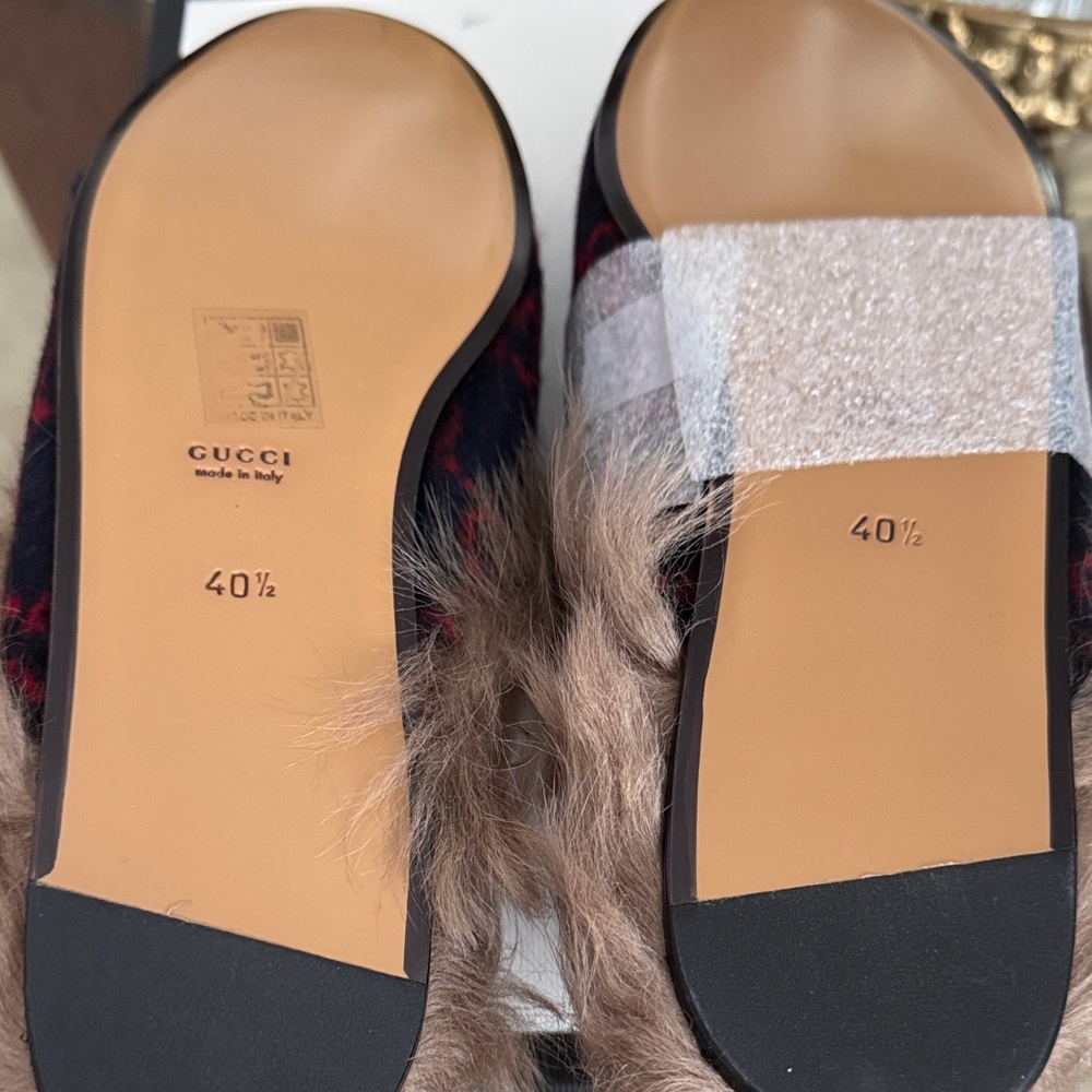 GUCCI Princetown Genuine Shearling Mules EUR 40.5 US 9.5 - Picture 4 of 9